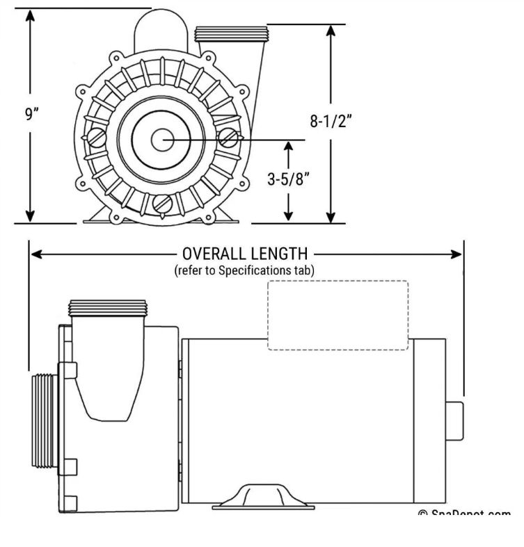 3 HP FloMaster XP2e Series Pump 230V Dual Speed - 53207612040