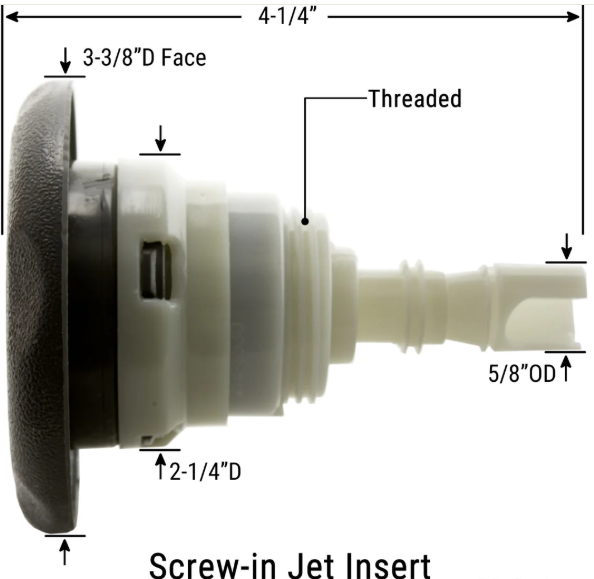 Waterway - Poly Storm - Twin Jet - 3.375 Inch - Rotational - Grey - 229-8127