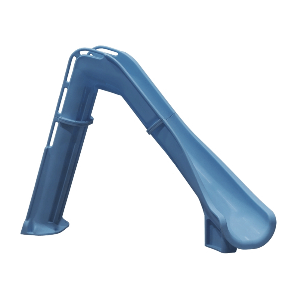 Bad Axe X7 Right Hand Turn Inground Pool Slide (Silver Quartz) [CLONE] [CLONE] [CLONE]