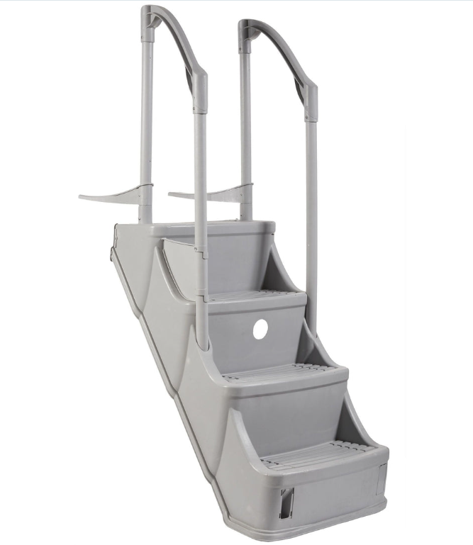 Olympic Drop In Step with 2 Hand Rails (Grey)