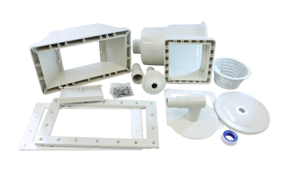 Swimline Wide Mount Thru-Wall Above Ground Pool Skimmer