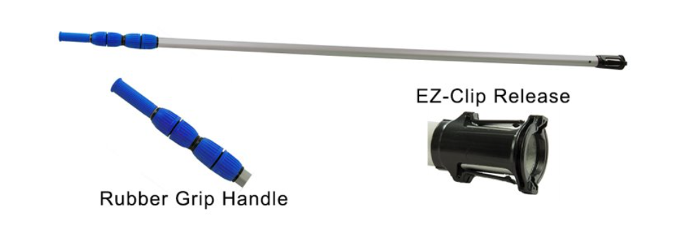 Deluxe 8 ft - 16 ft Telescopic Blue Vacuum Pole