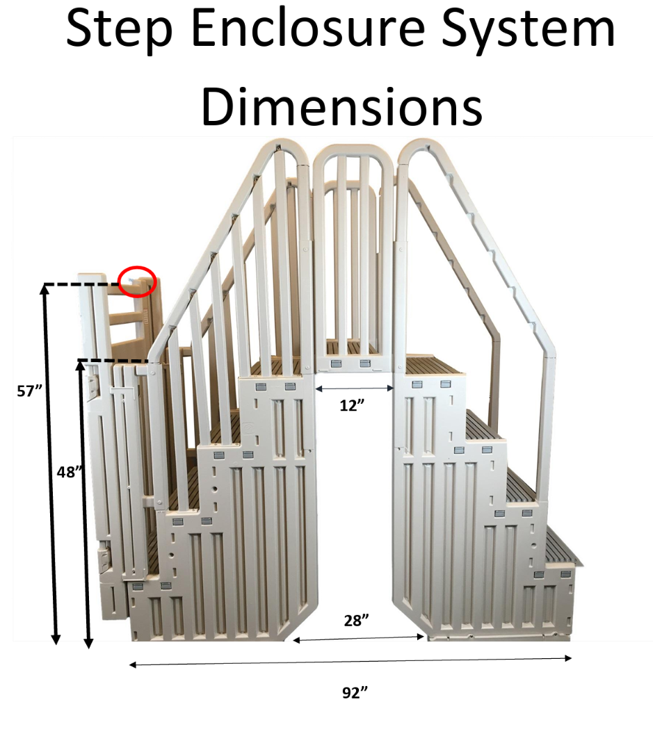 Confer Step Enclosure System Kit