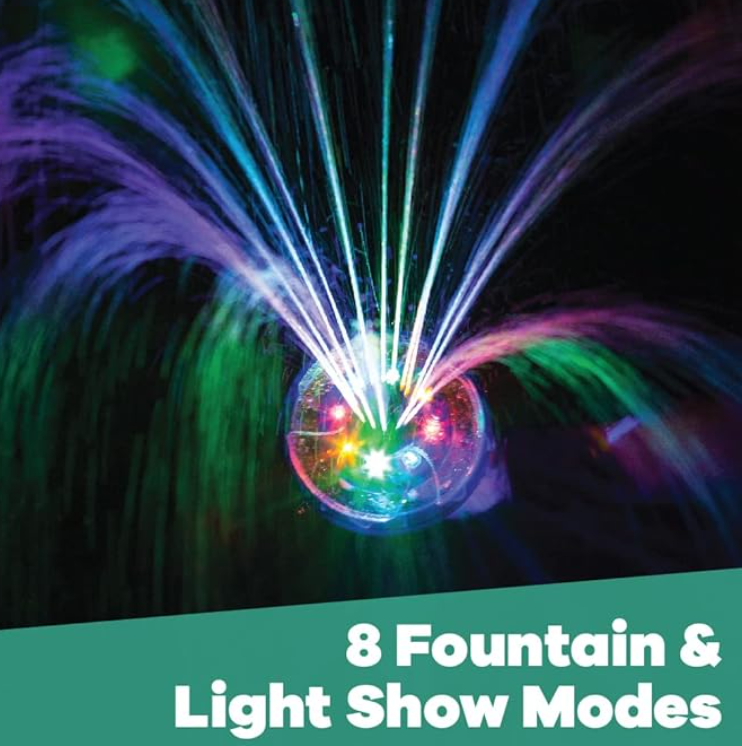GAME Underwater Rechargeable Light Show Fountain With Remote