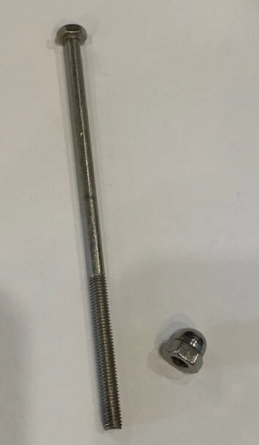 GLI 4 inch Axle Bolt with Nut Stainless Steel