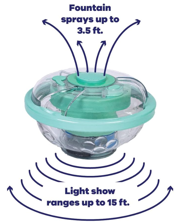 GAME Underwater Rechargeable Light Show Fountain With Remote
