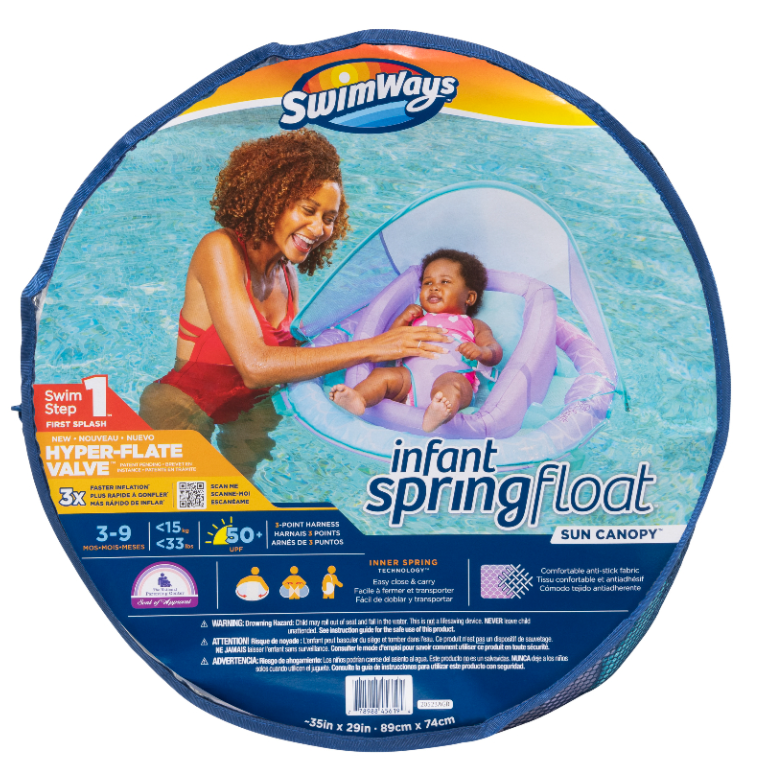 Baby Spring Float SPLASH N' PLAY w/Canopy