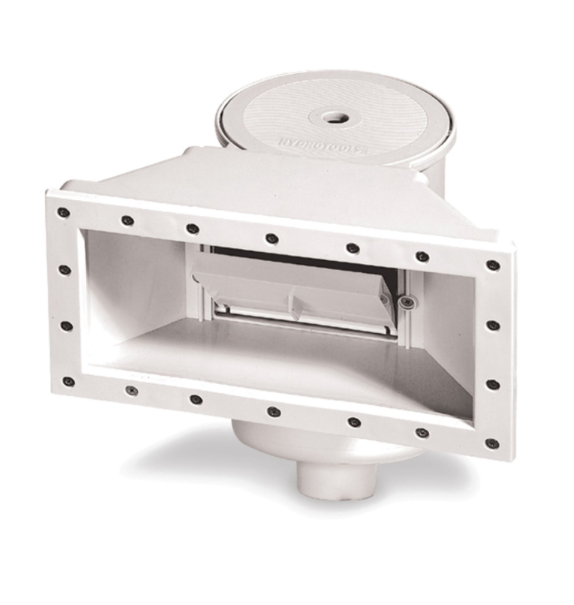 Swimline Wide Mount Thru-Wall Above Ground Pool Skimmer