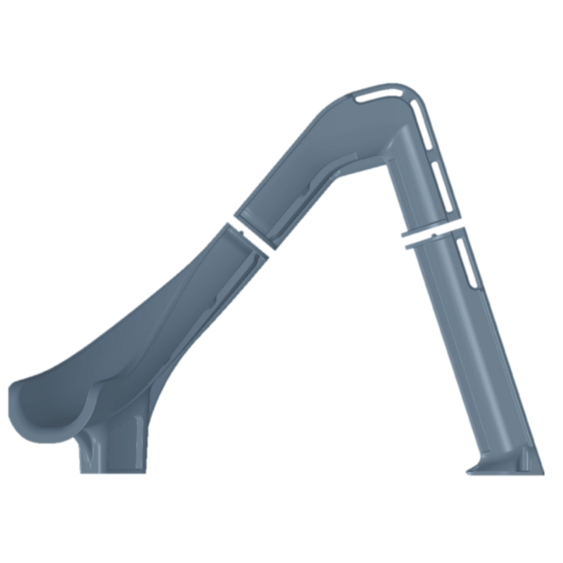 Bad Axe X7 Right Hand Turn Inground Pool Slide (Blue Quartz)