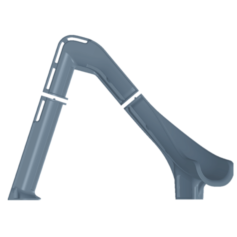 Bad Axe X7 Right Hand Turn Inground Pool Slide (Silver Quartz) [CLONE] [CLONE] [CLONE]