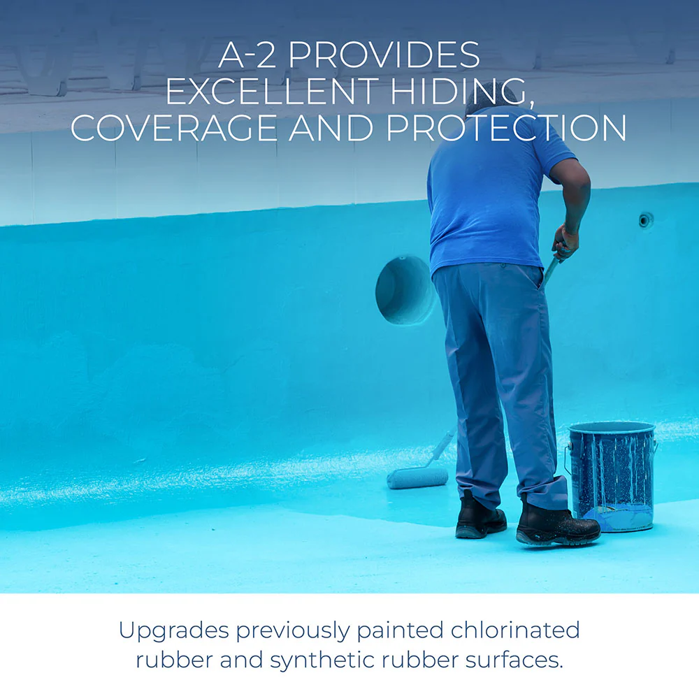 Ramuc A-2 Synthetic Rubber Pool Paint - Dawn Blue (1 Gallon)