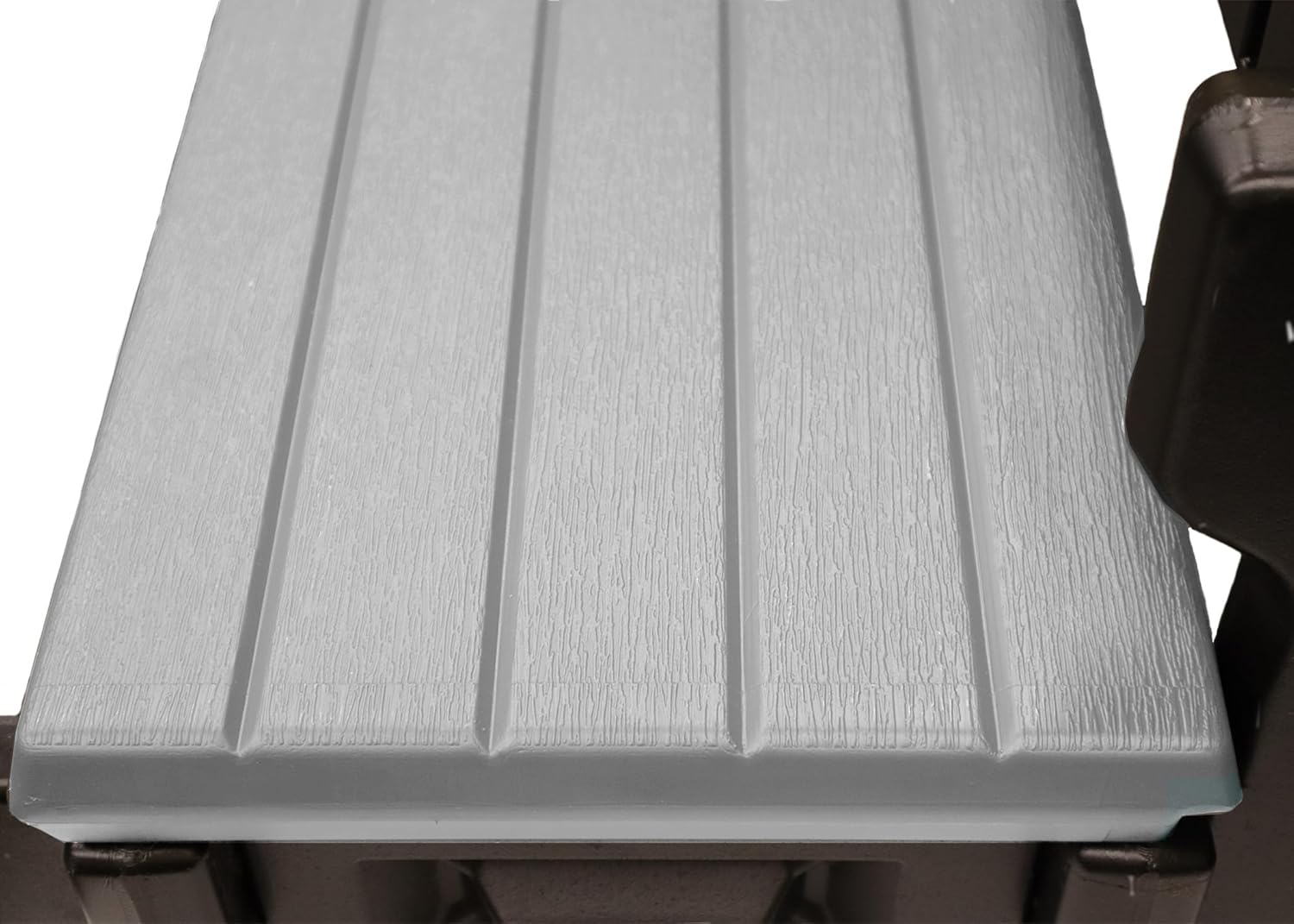 Marche de spa à 4 marches avec double rampe - Gris