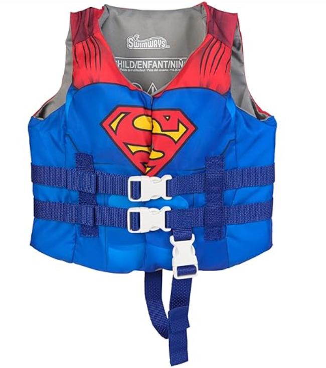 SwimWays DC Swim Trainer Life Jacket Superman
