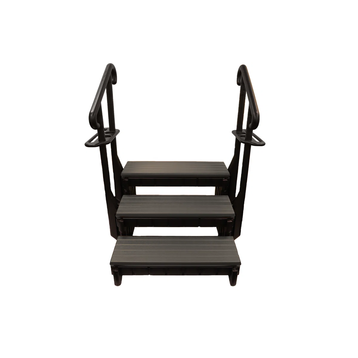 3 Tread Spa Step with Dual Handrails - Portobello