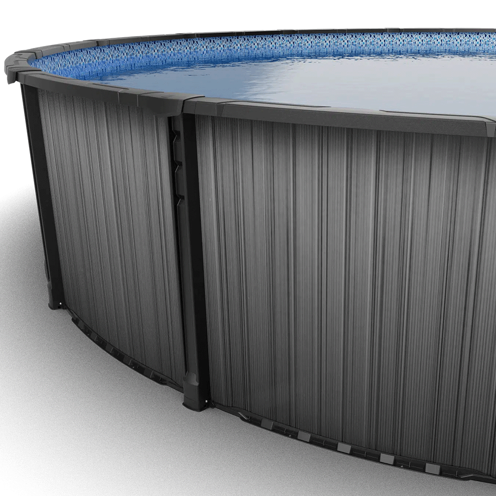 Spritz 27 ft Round Above Ground Pool with Liner and Skimmer