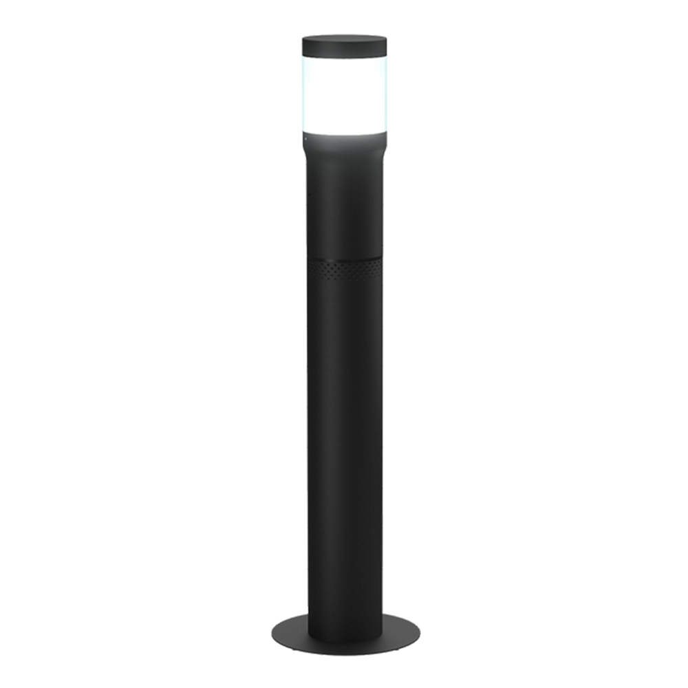 PAL Landscape Bollard Light With 15 Ft Cord (Black)