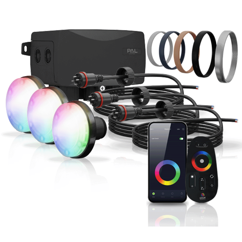 PAL Treo Max+ 3 Pack With 65W WiFi Control Driver and Remote (80 Ft Cord)