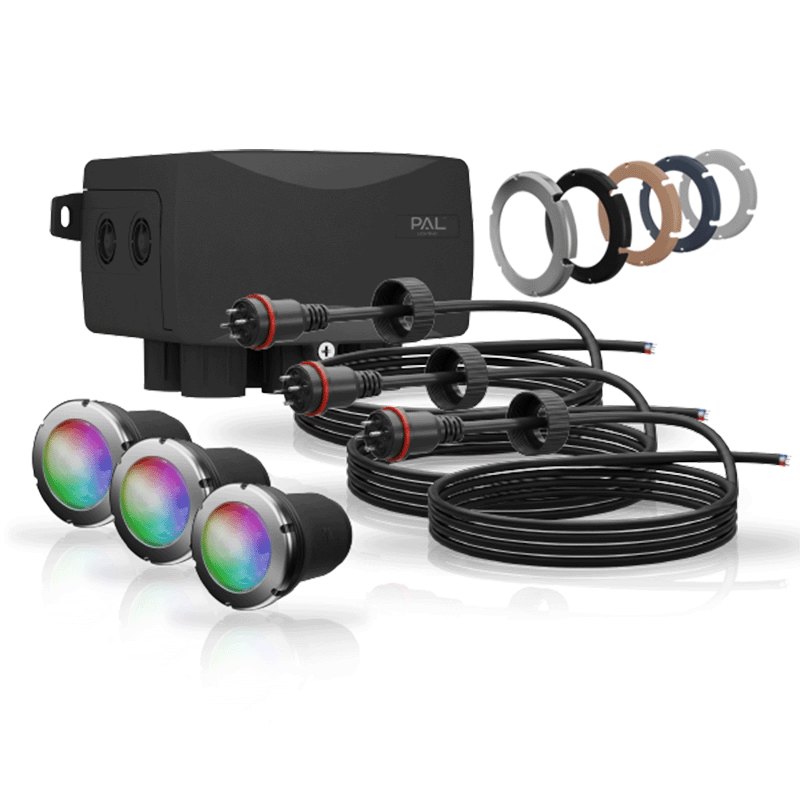 PAL Treo Mini+ 3 Pack With 65W Switchmode Control Driver For Automation (80 Ft Cord)