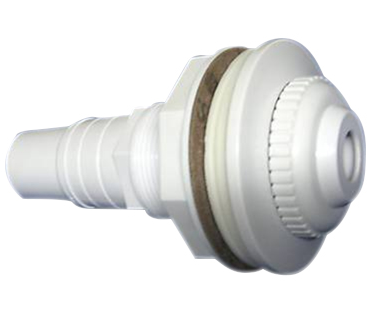 Above Ground Threaded Return Jet Fitting (White)