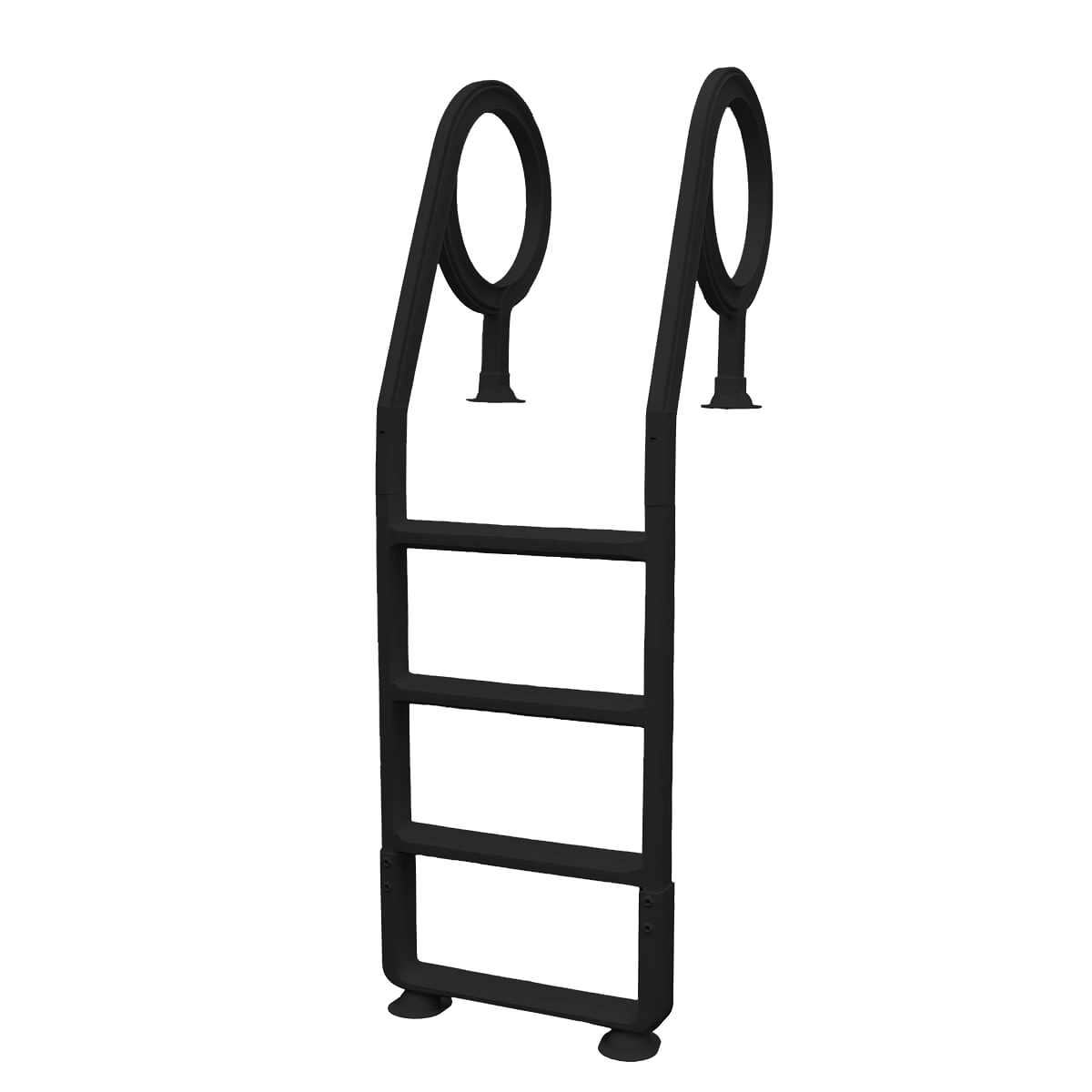 Resin Above Ground Pool Deck Ladder (Black)