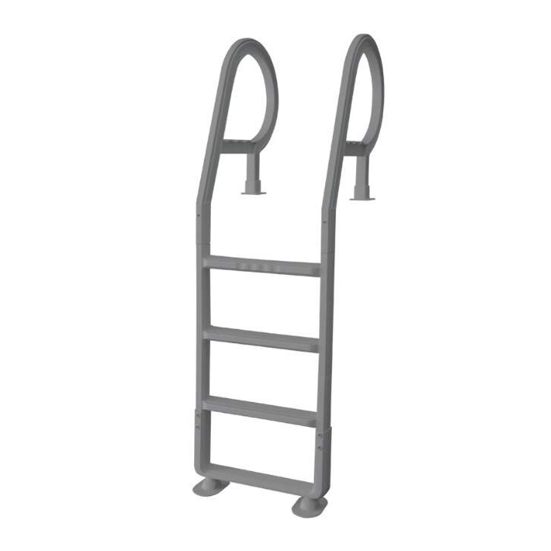 Grey Resin Above Ground Deck Ladder