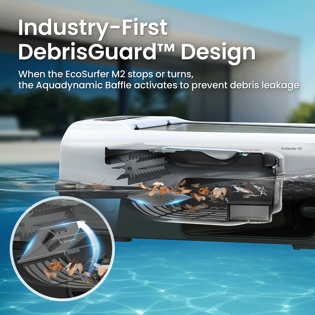 Aiper EcoSurfer M2 Solar Powered Robotic Pool Surface Skimmer