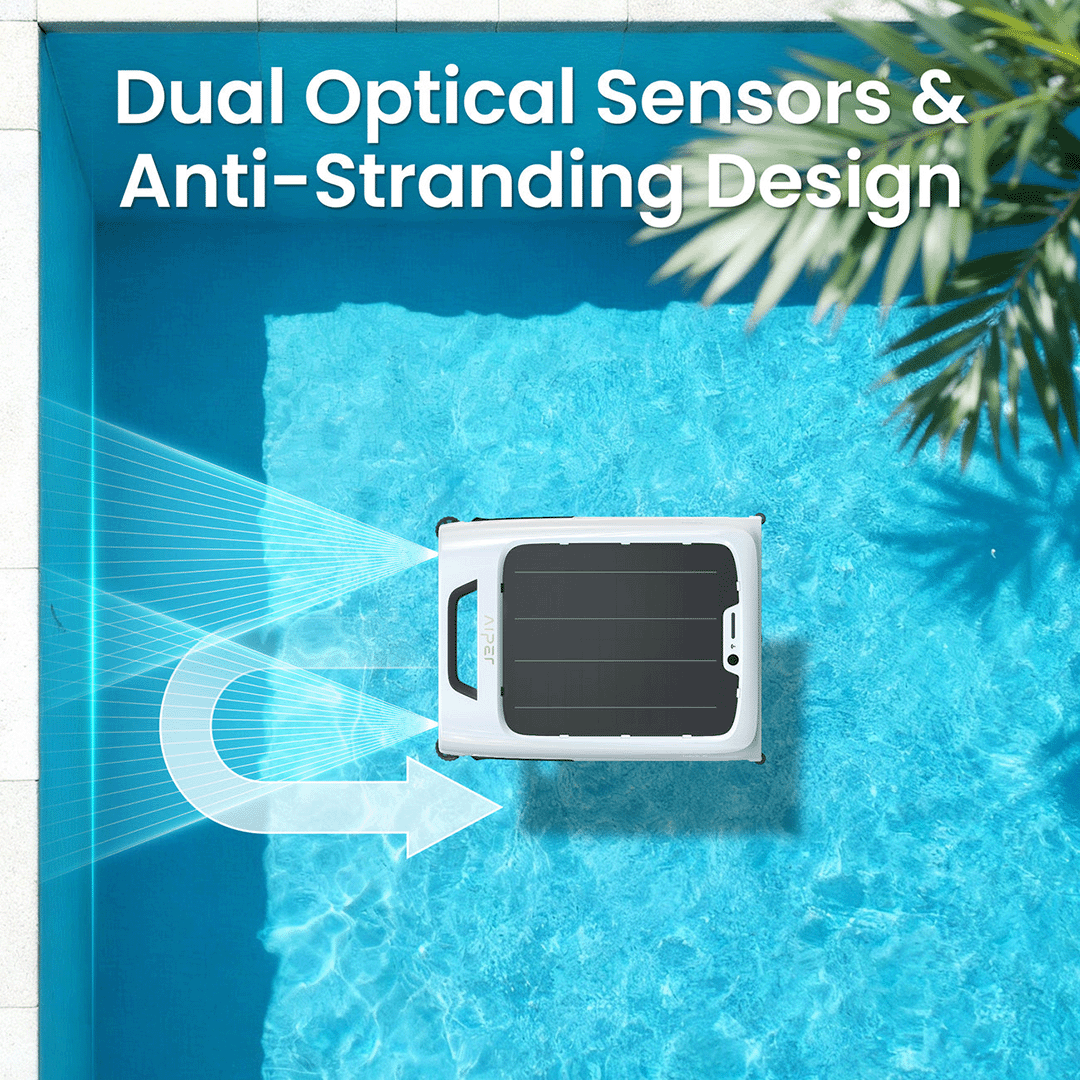 Aiper EcoSurfer M2 Solar Powered Robotic Pool Surface Skimmer