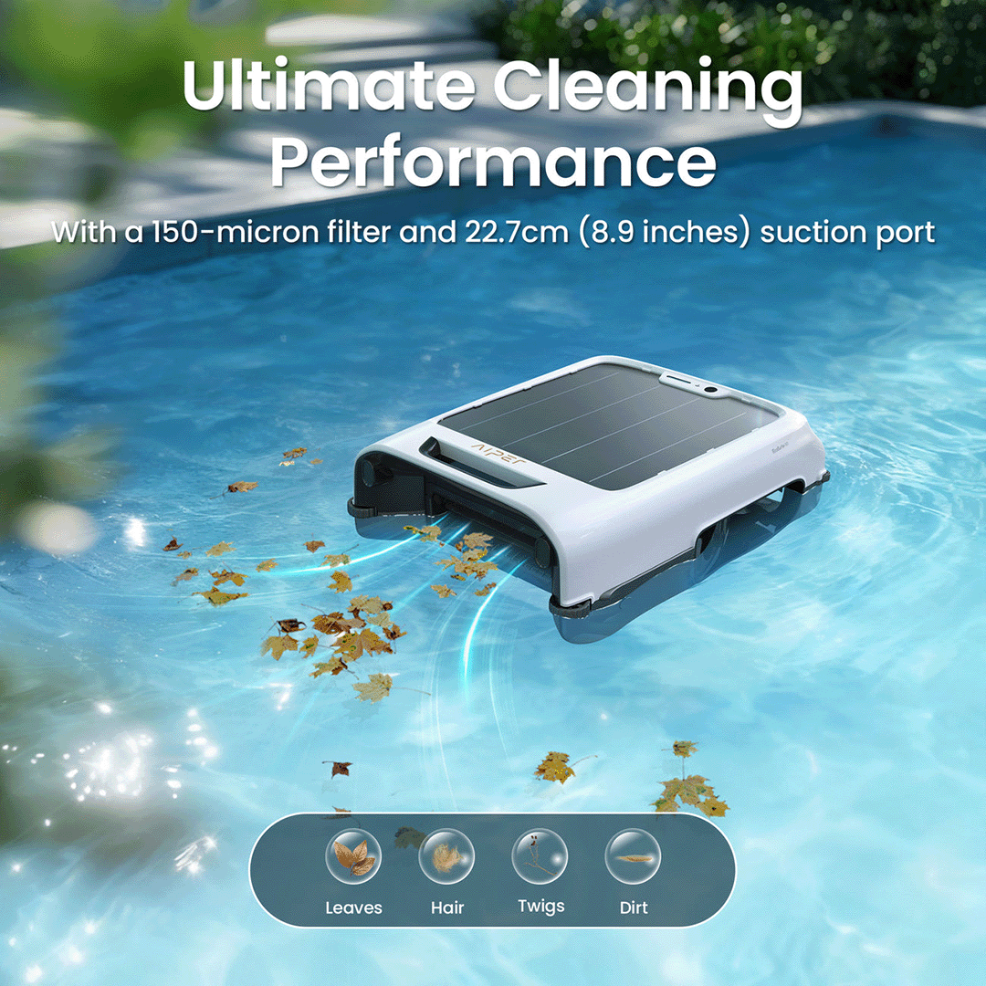 Aiper EcoSurfer M2 Solar Powered Robotic Pool Surface Skimmer