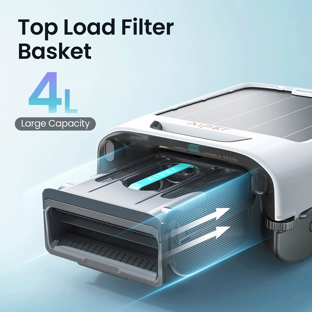 Aiper EcoSurfer M2 Solar Powered Robotic Pool Surface Skimmer