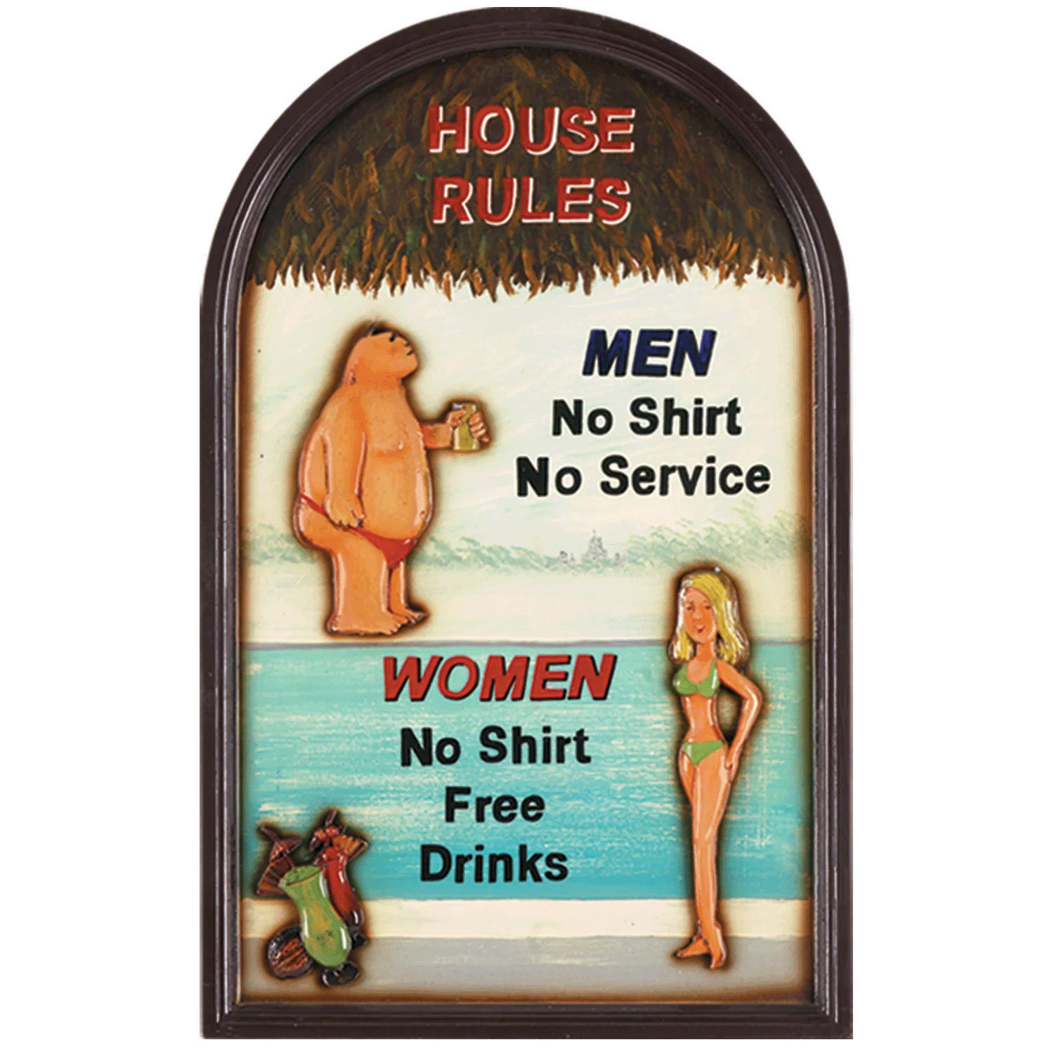 House Rules Outdoor Decorative Sign