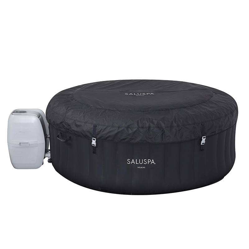 Open Box Saluspa Miami Airjet 2 - 4 Person Inflatable Hot Tub (71 x 26 Inches)