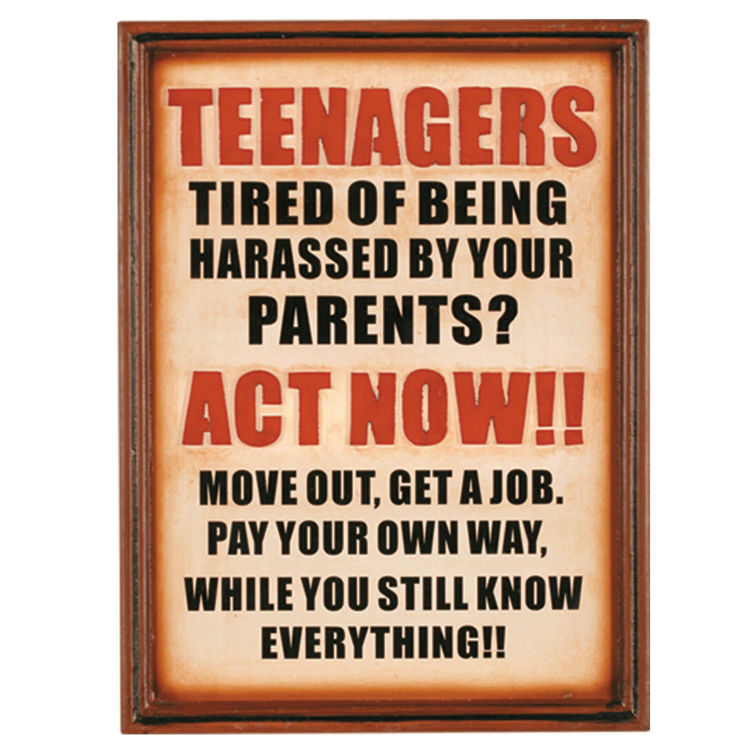 Teenagers Outdoor Decorative Sign