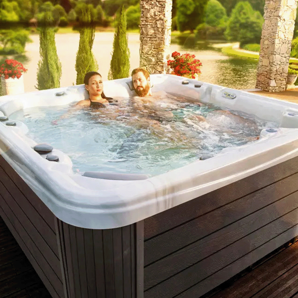 Wellis Hercules 6 Person Hydrotherapy Hot Tub (Silver / Grey)