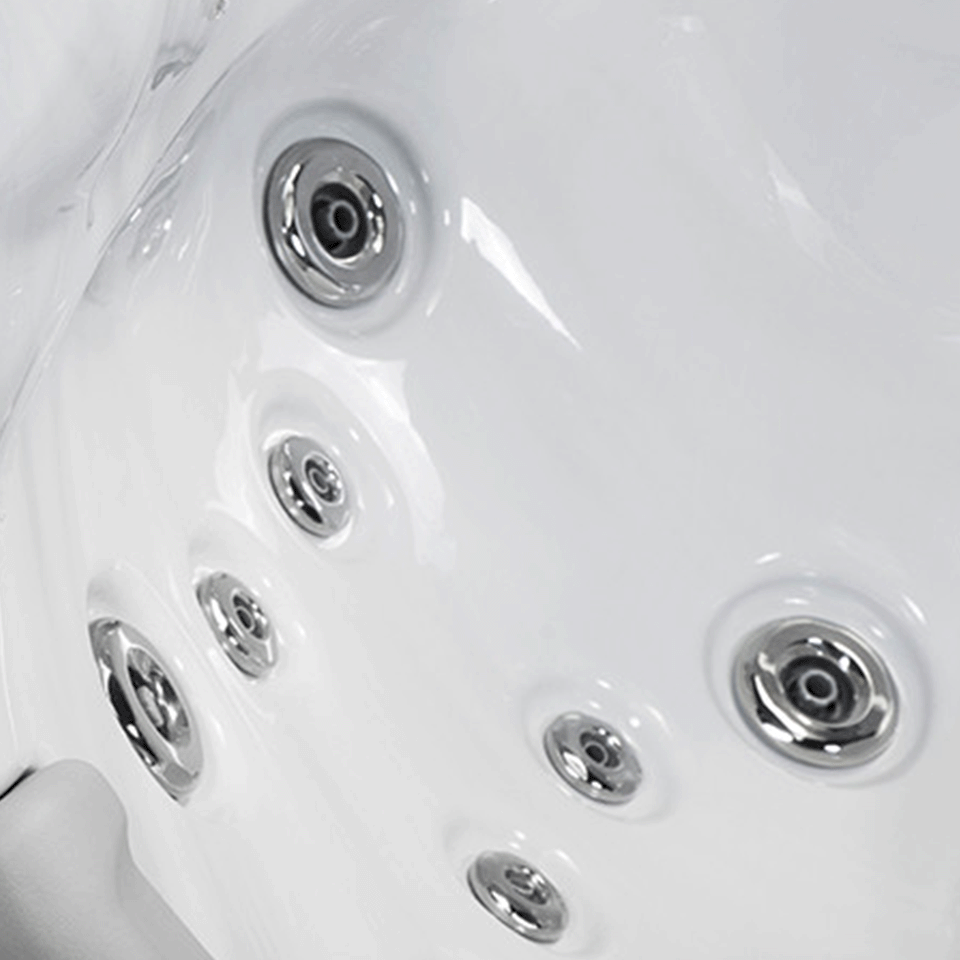 Wellis Hercules 6 Person Hydrotherapy Hot Tub (Silver / Grey)