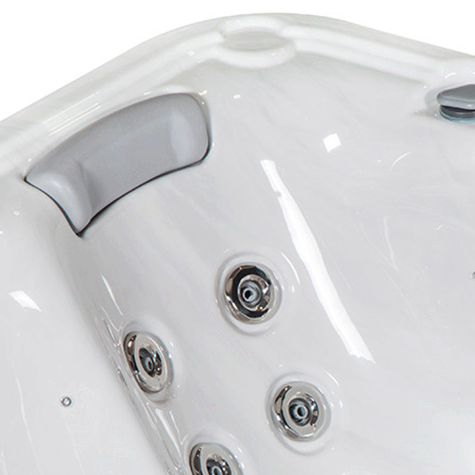 Wellis Hercules 6 Person Hydrotherapy Hot Tub (Silver / Grey)