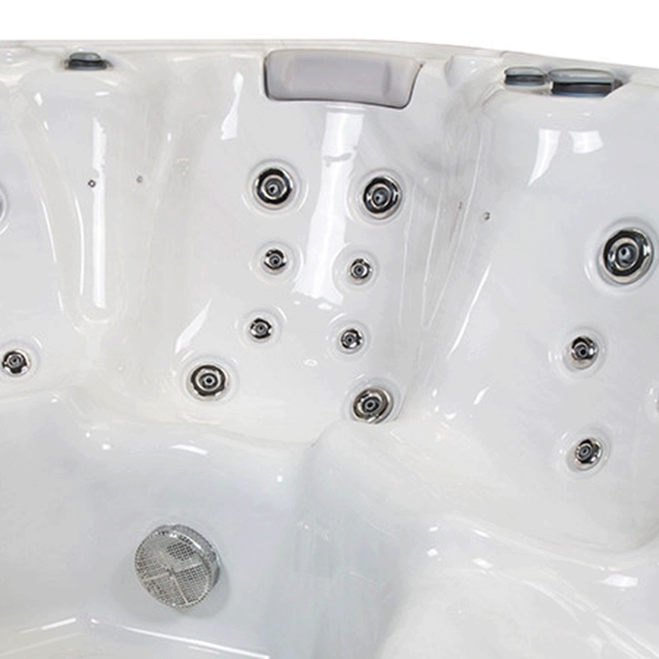 Wellis Hercules 6 Person Hydrotherapy Hot Tub (Silver / Grey)