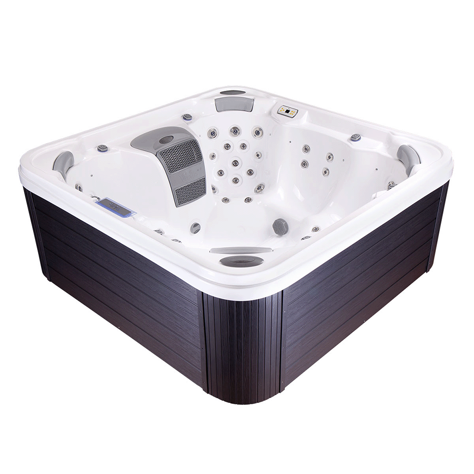 Wellis Houston 7 Person Hydrotherapy Hot Tub (Ice White / Grey)