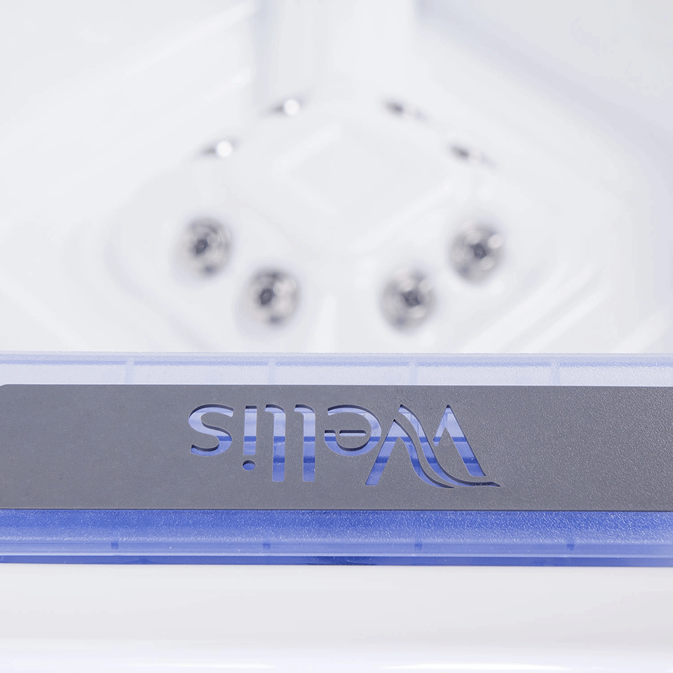 Wellis Houston 7 Person Hydrotherapy Hot Tub (Ice White / Grey)