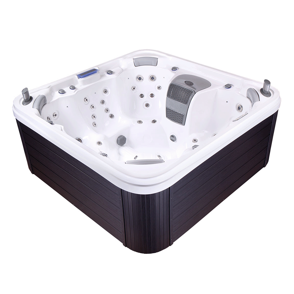 Wellis Houston 7 Person Hydrotherapy Hot Tub (Ice White / Grey)
