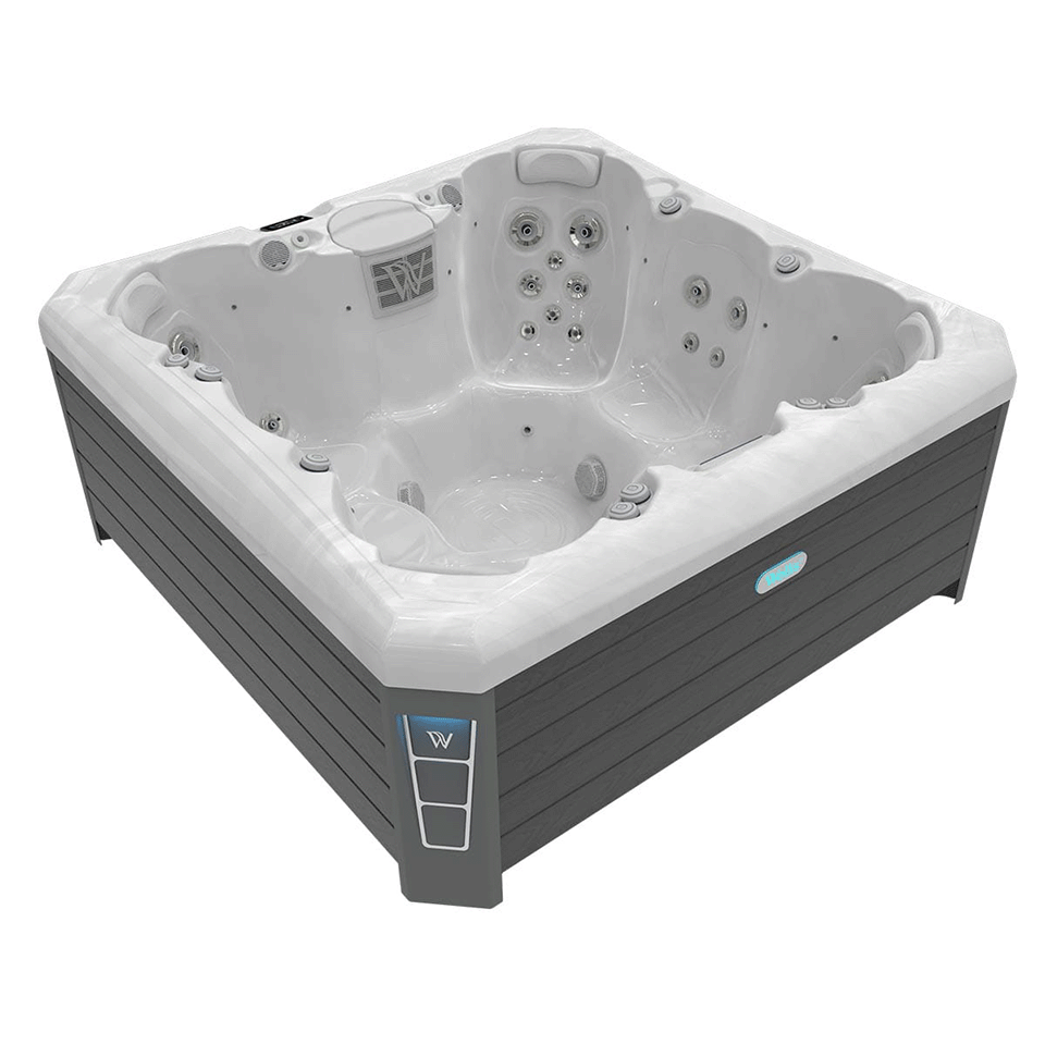 Wellis Lima 7 Person Hydrotherapy Hot Tub (Silver / Grey)