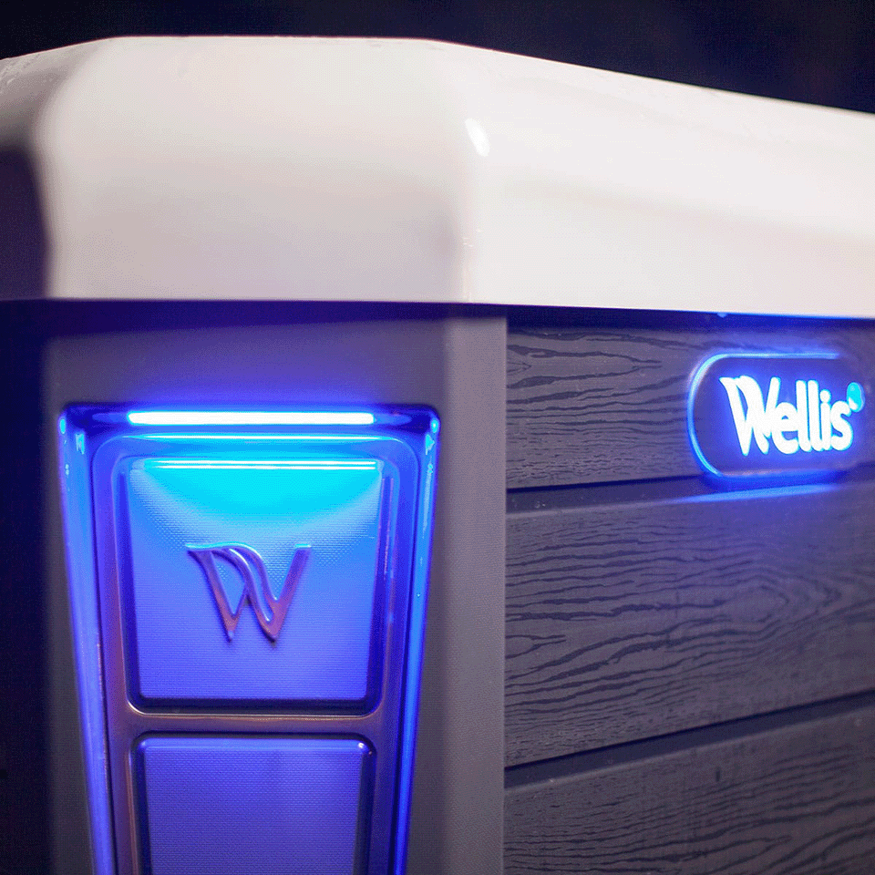 Wellis Lima 7 Person Hydrotherapy Hot Tub (Silver / Grey)