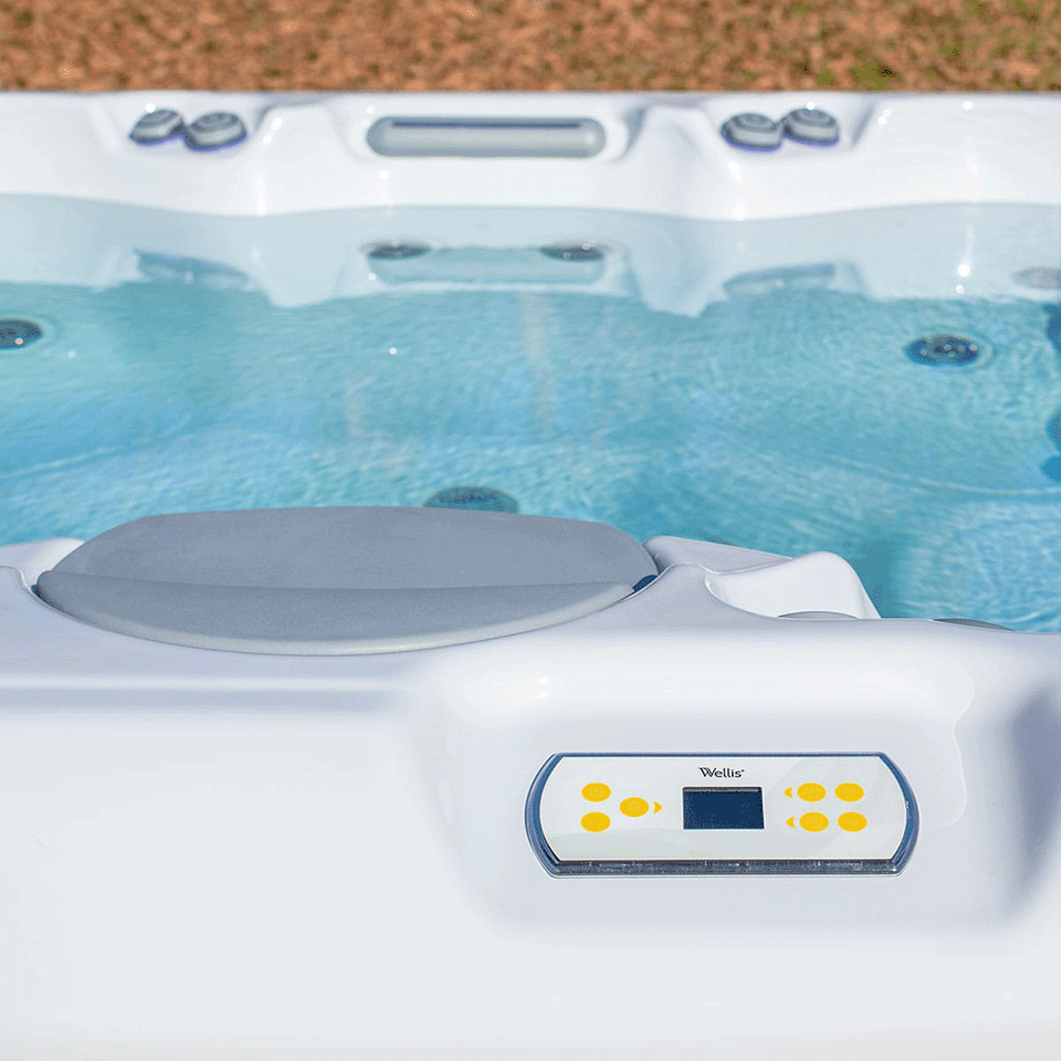 Wellis Lima 7 Person Hydrotherapy Hot Tub (Silver / Grey)