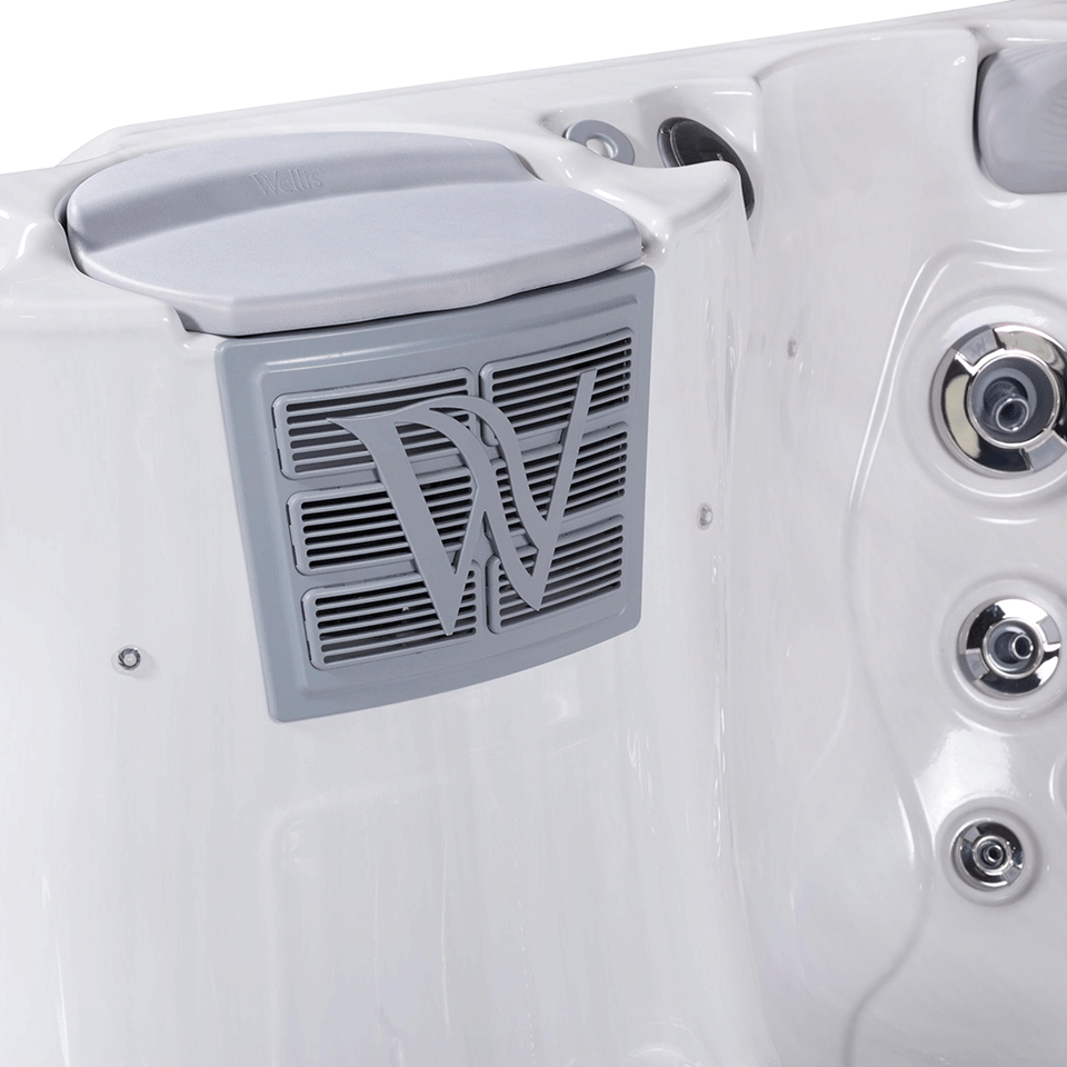Wellis Lima 7 Person Hydrotherapy Hot Tub (Silver / Grey)
