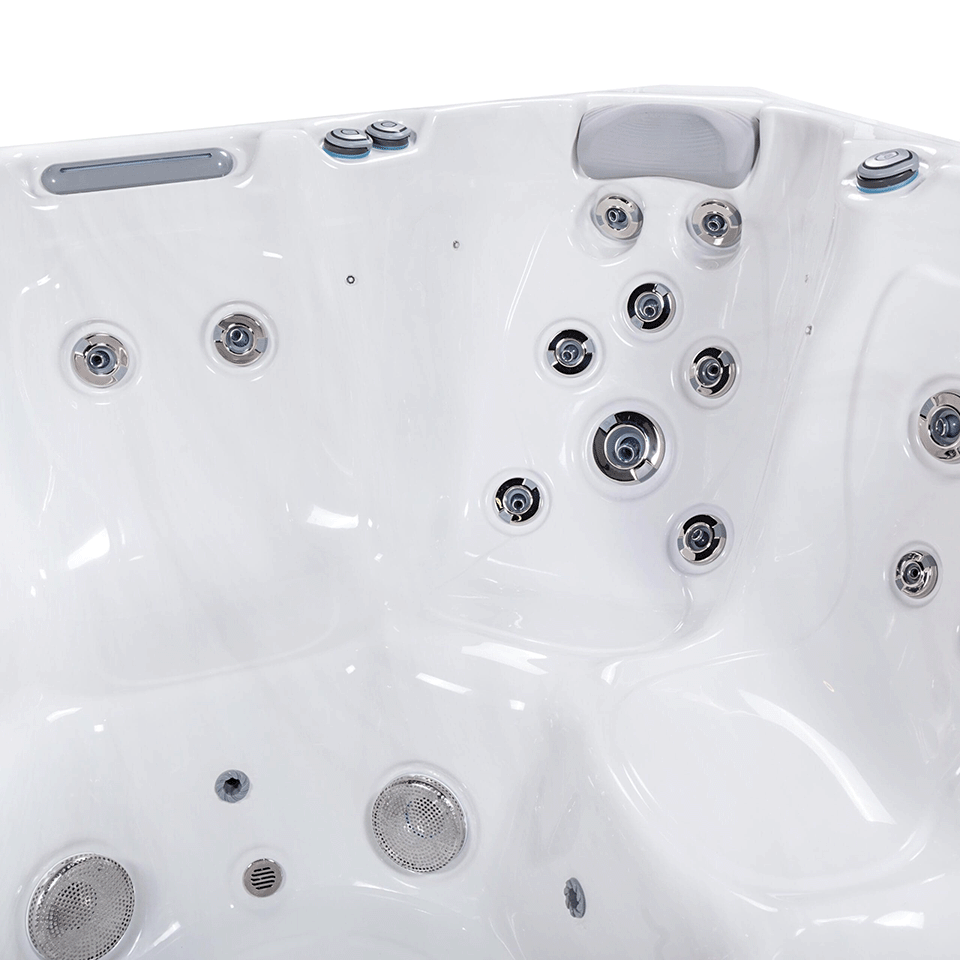 Wellis Lima 7 Person Hydrotherapy Hot Tub (Silver / Grey)