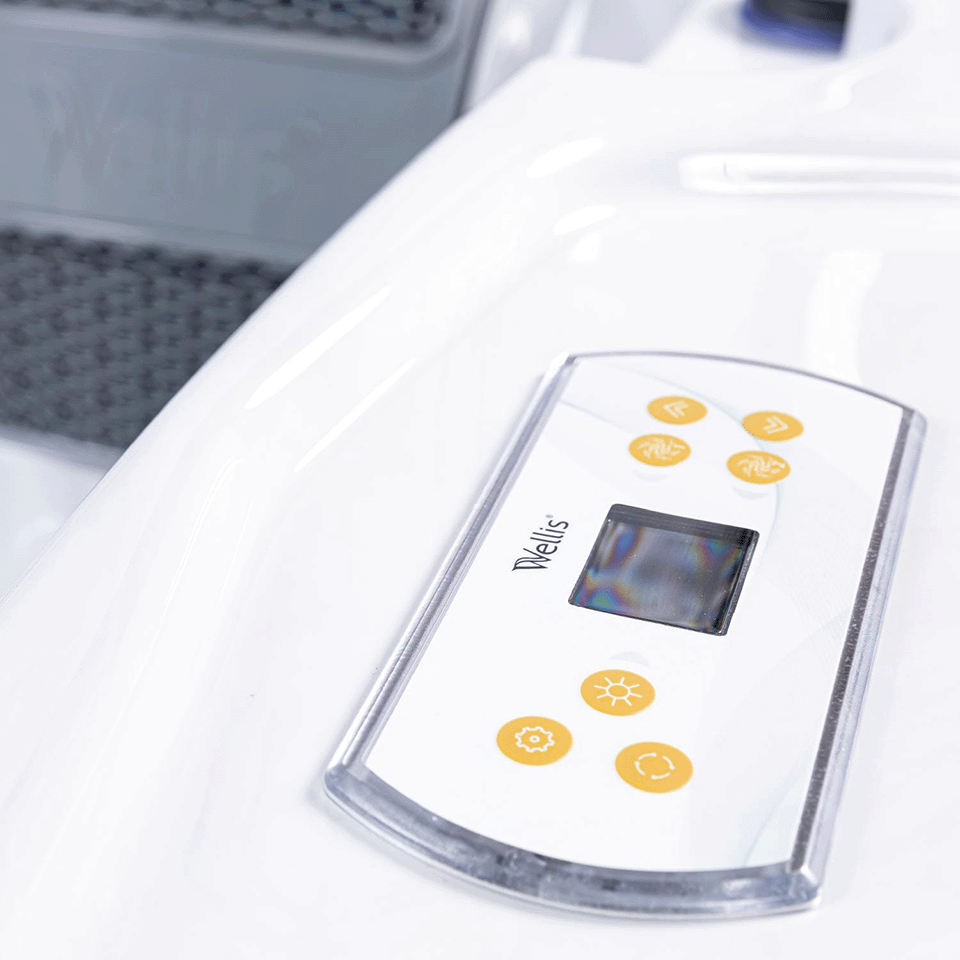 Wellis Lugano 6 Person Hydrotherapy Hot Tub (Silver / Grey)