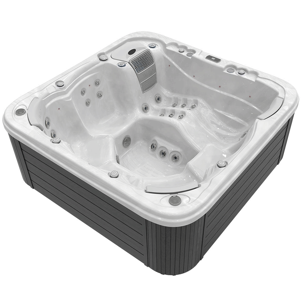 Wellis Lugano 6 Person Hydrotherapy Hot Tub (Silver / Grey)
