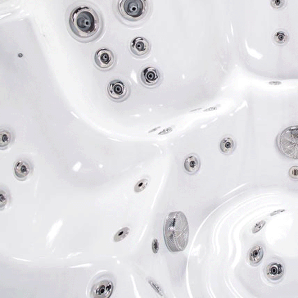 Wellis Mont Blanc 7 Person Hydrotherapy Hot Tub (Silver / Grey)