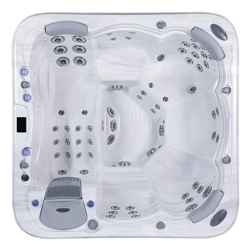 Wellis Mont Rosa 6 Person Hydrotherapy Hot Tub (Silver / Grey)