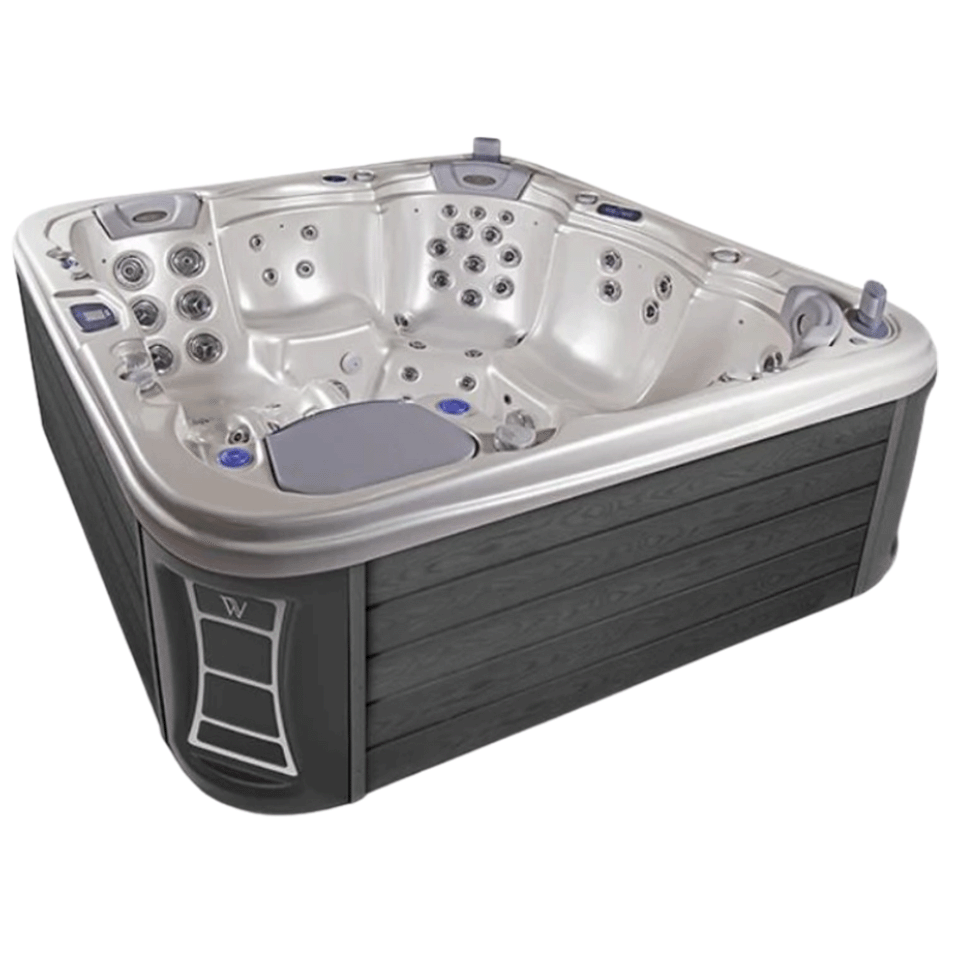 Wellis Mont Rosa 6 Person Hydrotherapy Hot Tub (Silver / Grey)