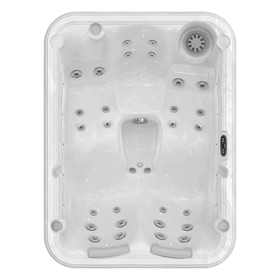 Wellis Oslo 2 Person Plug N Play Hot Tub (Silver / Grey)